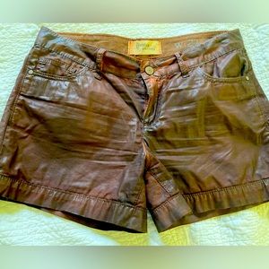 Leather-look shorts by Holding Horses for Anthropologie W27